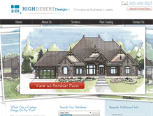 Tablet Screenshot of highdesertplans.com